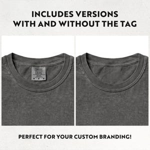 67 färger: Comfort Colors 1717 Fram- och bakmodellpaket Vol 1 | CC 1717 Flat Lay T-shirtmodeller | Med och utan etikett (digital nedladdning) bild 3