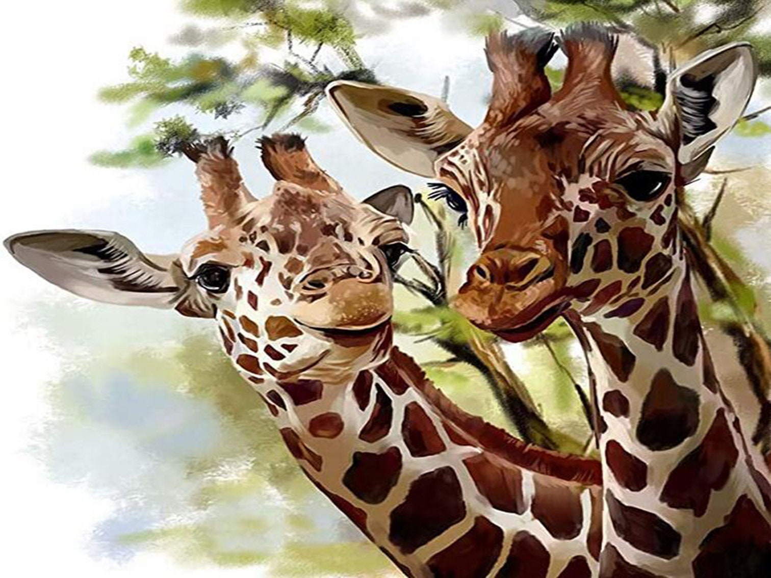 5D Diamond Painting Giraffe Kits Full Square Round Crystal | Etsy