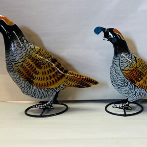 Multi-color Metal Quail - Etsy