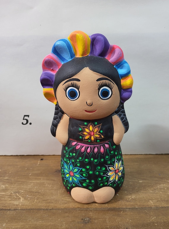 陶器製メキシコ女性人形/貯金箱 - Etsy 日本