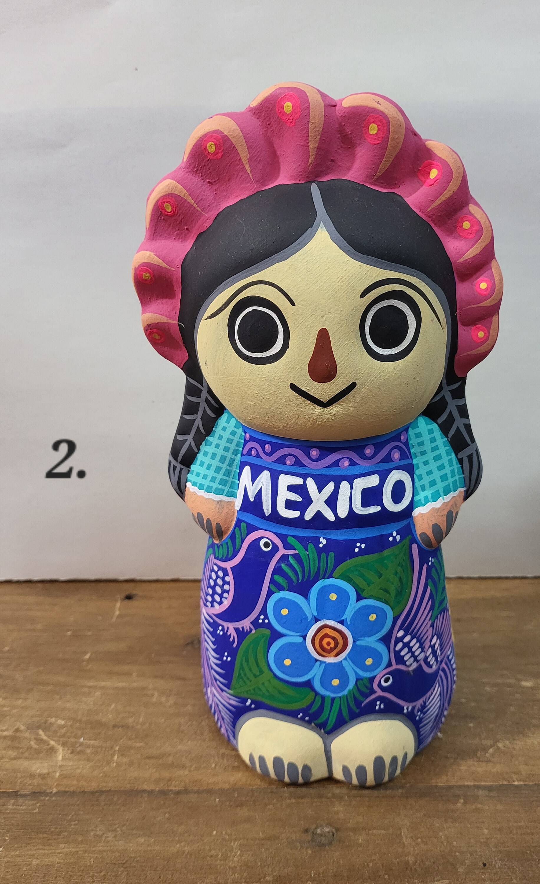 陶器製メキシコ女性人形/貯金箱 - Etsy 日本
