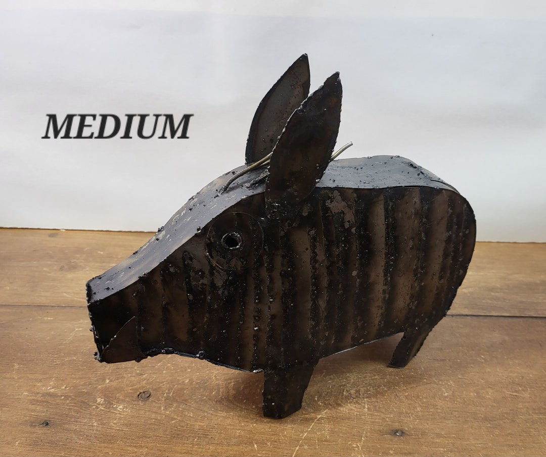 Metal Javelina Garden Decor Etsy