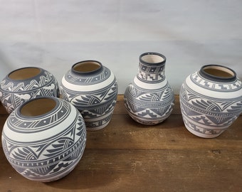 Handmade Decor Vases From Tonala, Jalisco