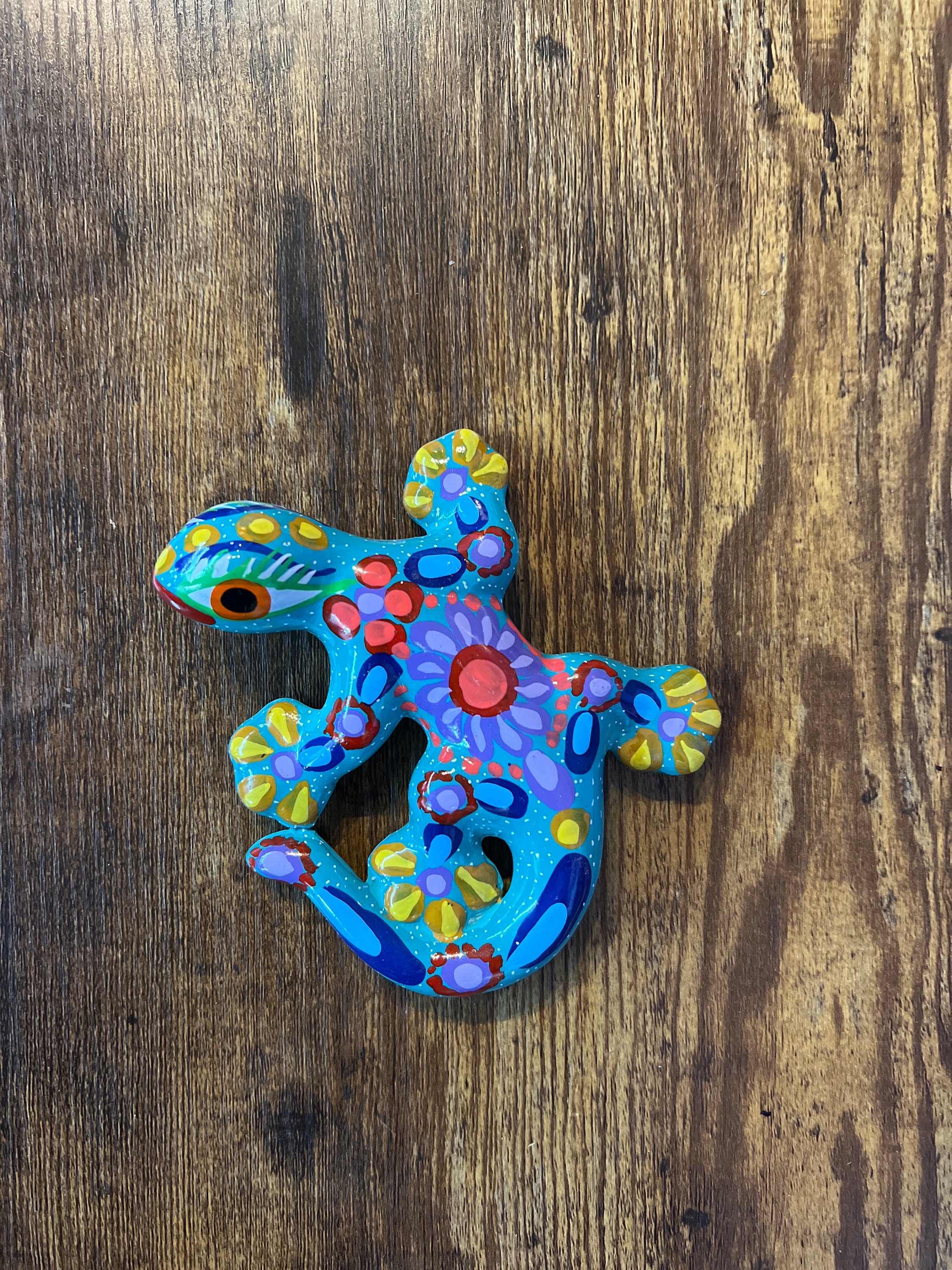 Hand Painted Lizard Lizard Decor Southwest Pottery Ceramic Etsy