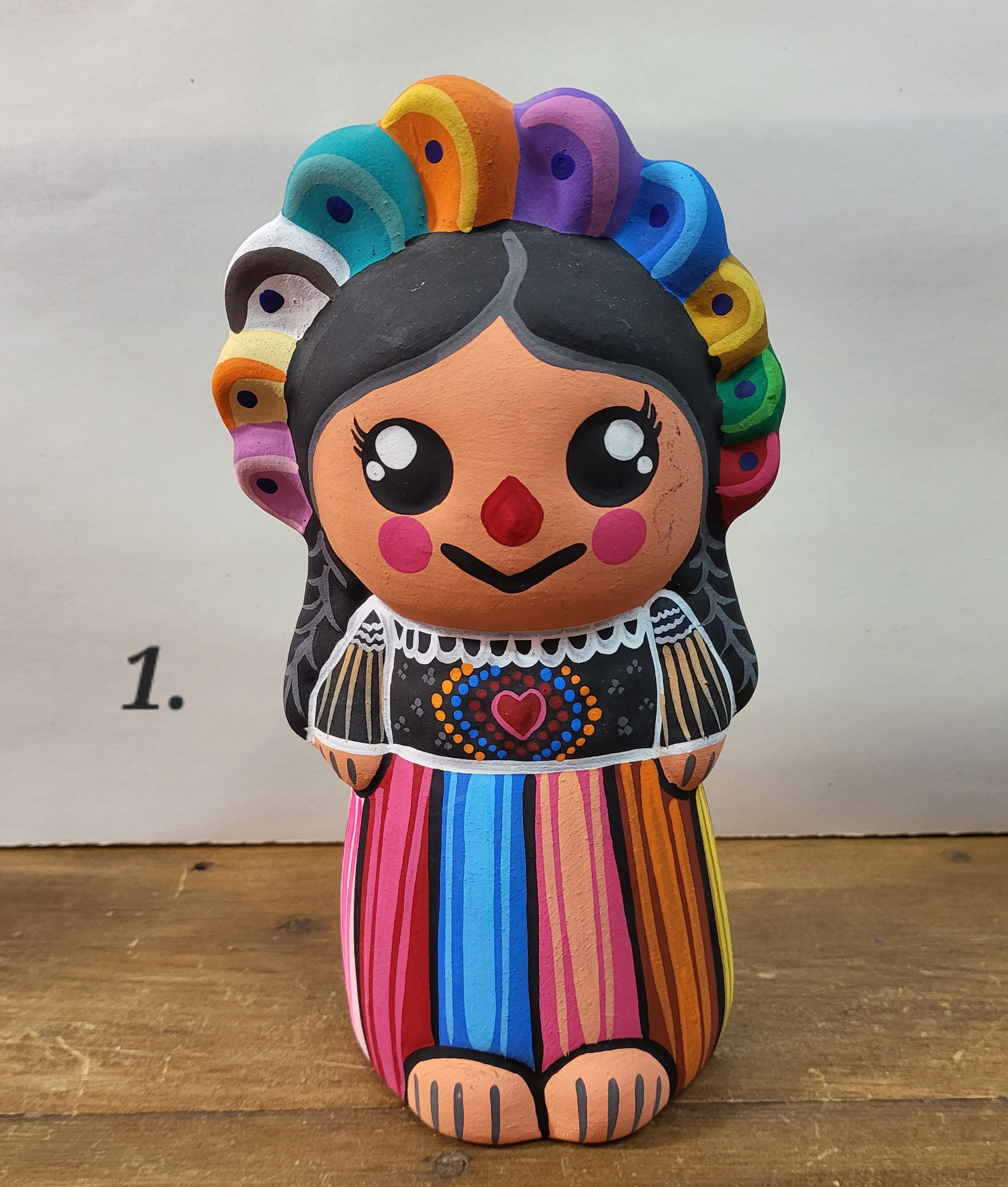 陶器製メキシコ女性人形/貯金箱 - Etsy 日本
