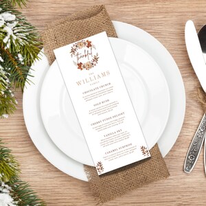 Thanksgiving Menu Template Editable Friendsgiving Menu Thanksgiving Thanksgiving Menu Template Editable Friendsgiving Menu Thanksgiving