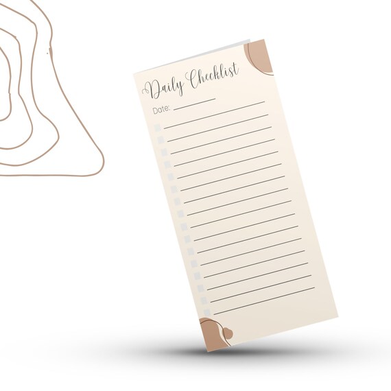 Printable Daily Checklist to Do List Printable Blank - Etsy