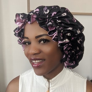 Luxury Bonnet, Hair Satin Bonnet, Reversible Bonnet, Double Layer Bonnet, African Print Bonnet, Satin Bonnet.