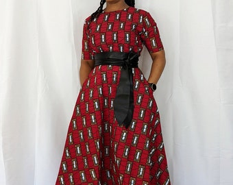 Adesewa African dress, high and low dress.