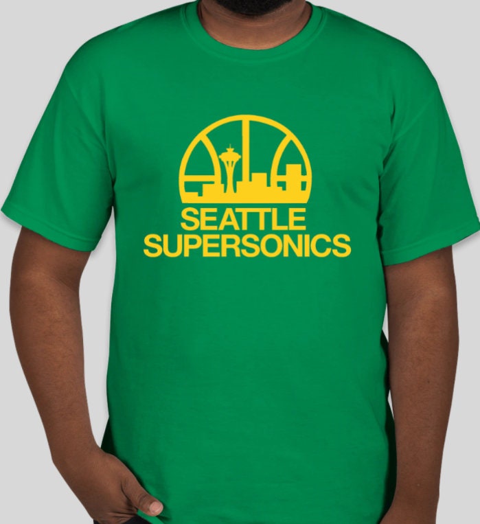 Lee Sport T Shirt Sz XL Seattle Supersonics 1994 Gray