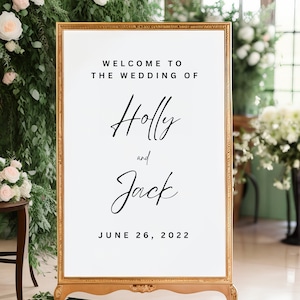Custom Wedding Welcome Sign