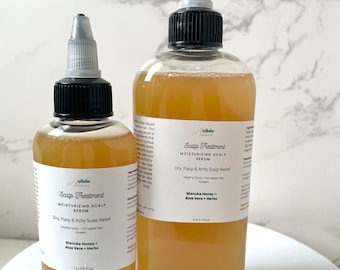 Herb Infused Aloe Manuka Honey Scalp Serum with MSM, Scalp Care Hair Growth Serum