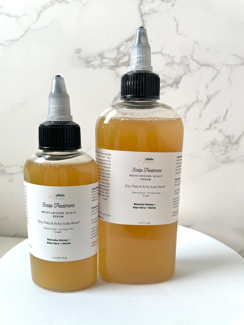 Herb Infused Aloe Manuka Honey Scalp Serum with MSM, Scalp Care Hair Growth Serum image 1