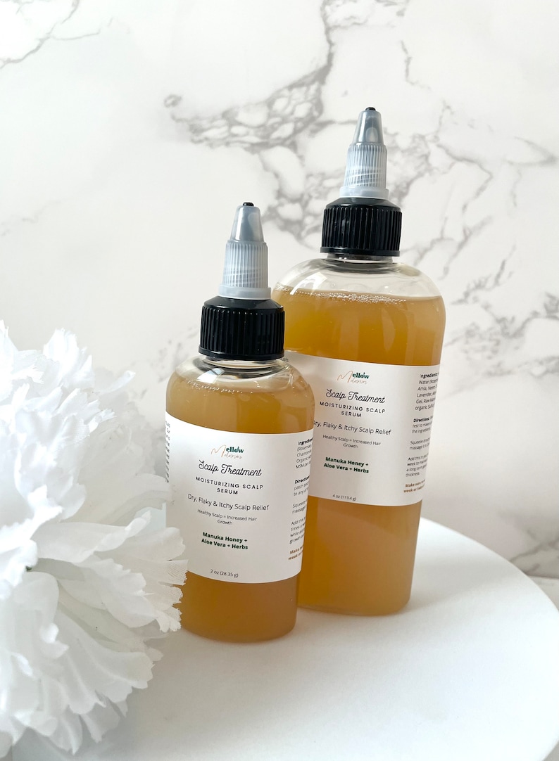 Herb Infused Aloe Manuka Honey Scalp Serum with MSM, Scalp Care Hair Growth Serum image 6