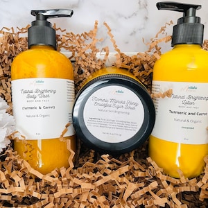 Natural Skincare Set, Turmeric Skincare Set