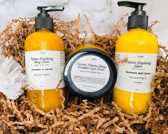Natural Skincare Set, Turmeric Skincare Set