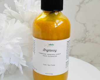 Limpiador facial de cúrcuma y miel de Manuka para pieles sensibles