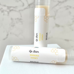 Manuka Honey Lip Balm, Made with Raw Manuka Honey, Natural.