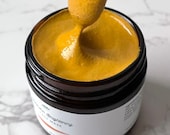 Turmeric and Manuka Honey Clay Face Mask, Skin Brightening Clay Mask for Dark Patches, Acne.