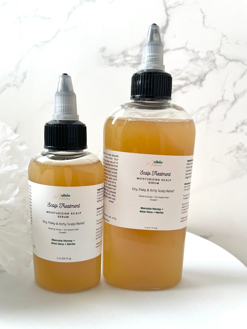 Herb Infused Aloe Manuka Honey Scalp Serum with MSM, Scalp Care Hair Growth Serum image 4
