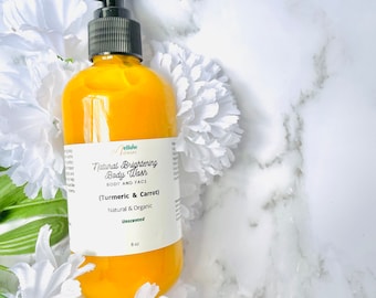 Turmeric and Carrot Body Wash Clear Skin Natural Cleanser