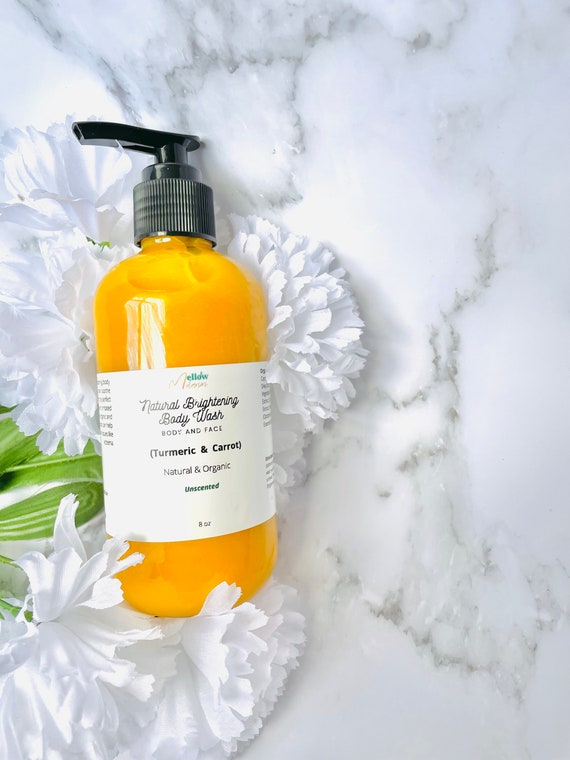 Turmeric and Carrot Body Wash Clear Skin Natural Cleanser