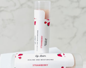 Strawberry Lip Balm, Flavored