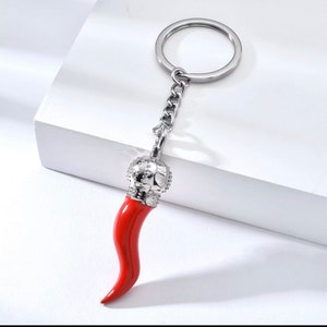 Bulk 5  Italian Horn Keychain