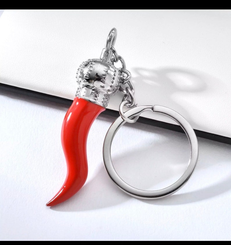Bulk 5 Italian Horn Keychain Etsy