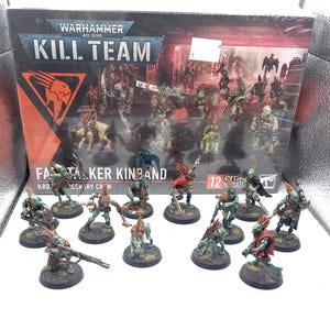 Games Workshop Warhammer 40000 Kill Team Tau Empire Firestalker Kinband Kroot Army Team Box Art FANTASTISKT MÅLNINGSJOBB!!
