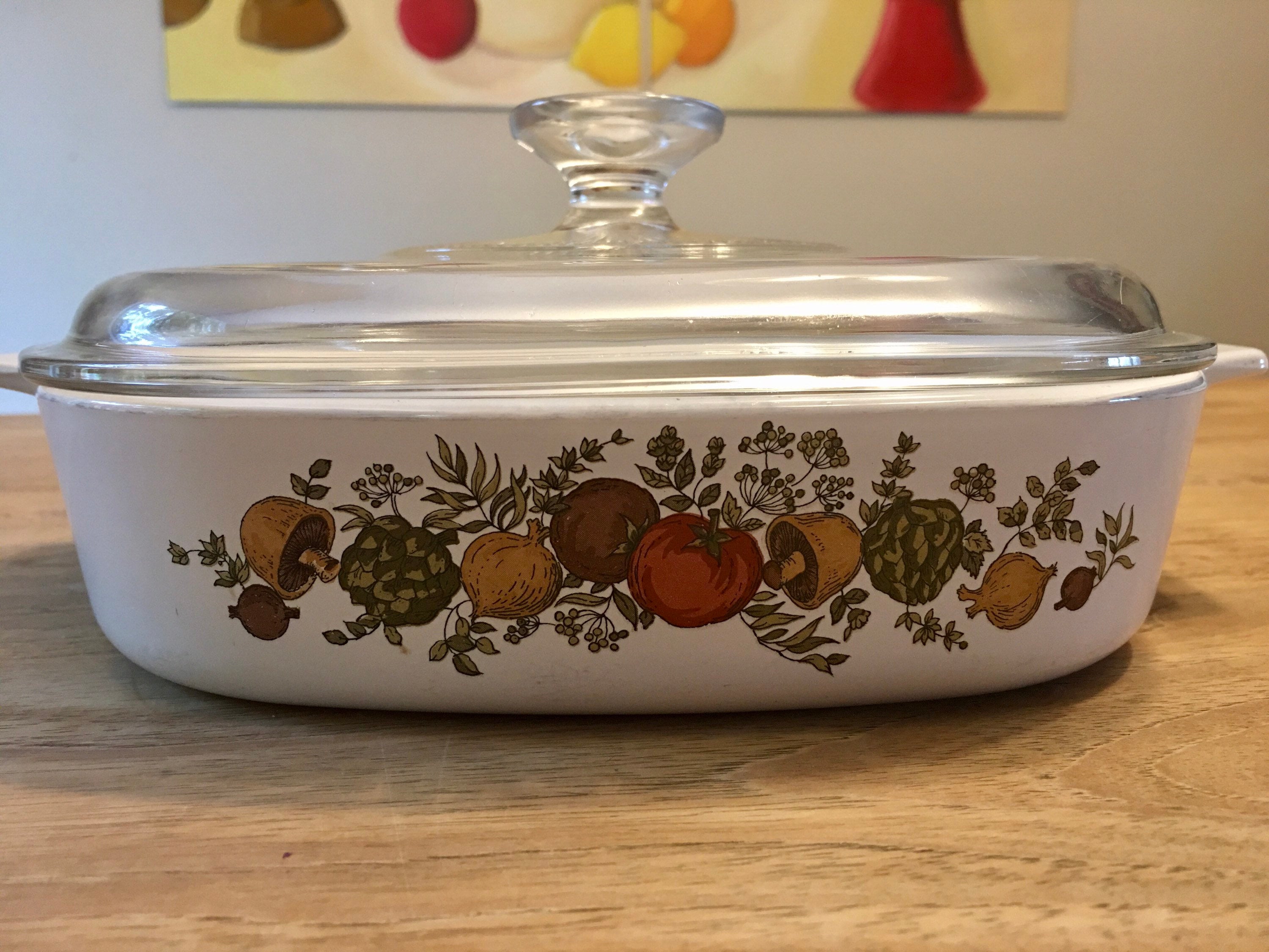 Vintage Pyrex Corning Ware Spice of life casserole dish with Etsy