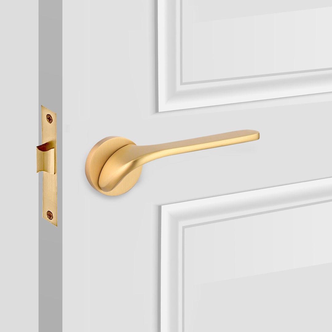 Nova Grip Solid Brass Door Lever for Seginus Handle Luxury Etsy