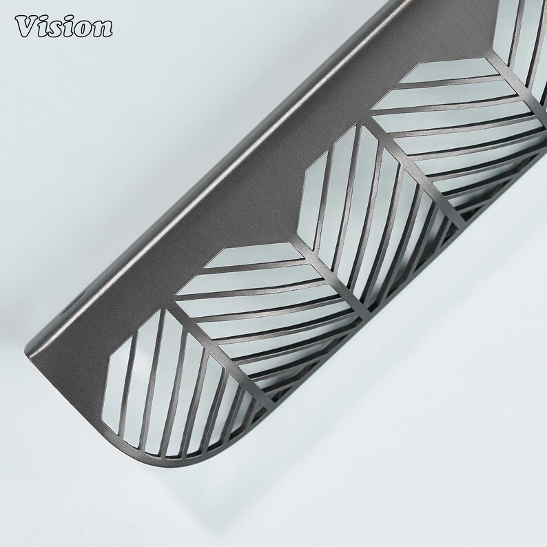 Cabinet handle in Gunmetal finish with plain profile for furniture units