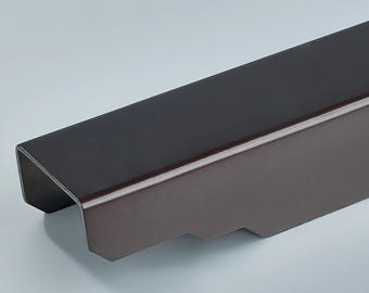 Brass Edge Cabinet Pull, Oil Rubbed Bronze Drawer Handle, Kitchen Cupboard Hardware, Dresser Pull