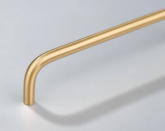 Flint Solid Brass Tubular Cabinet Pulls – Gold Finish Hardware
