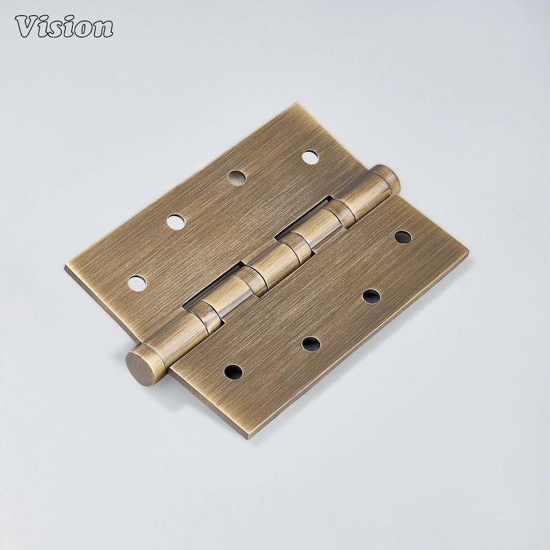 Antique Bronze plain profile brass door hinge for furniture and wardrobe door applications