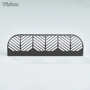 Plain Gunmetal brass cabinet handle with cutwork design for kitchens