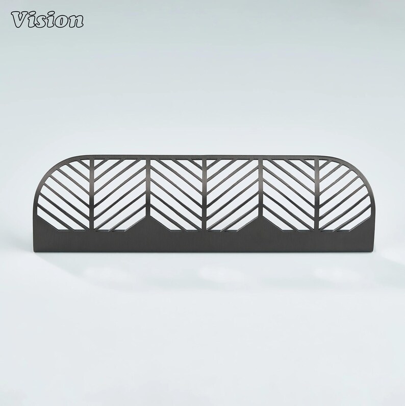 Plain Gunmetal brass cabinet handle with cutwork design for kitchens