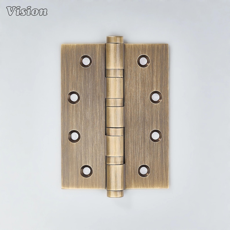 Antique Bronze rectangular brass door hinge with bearing system for heavy interior doors