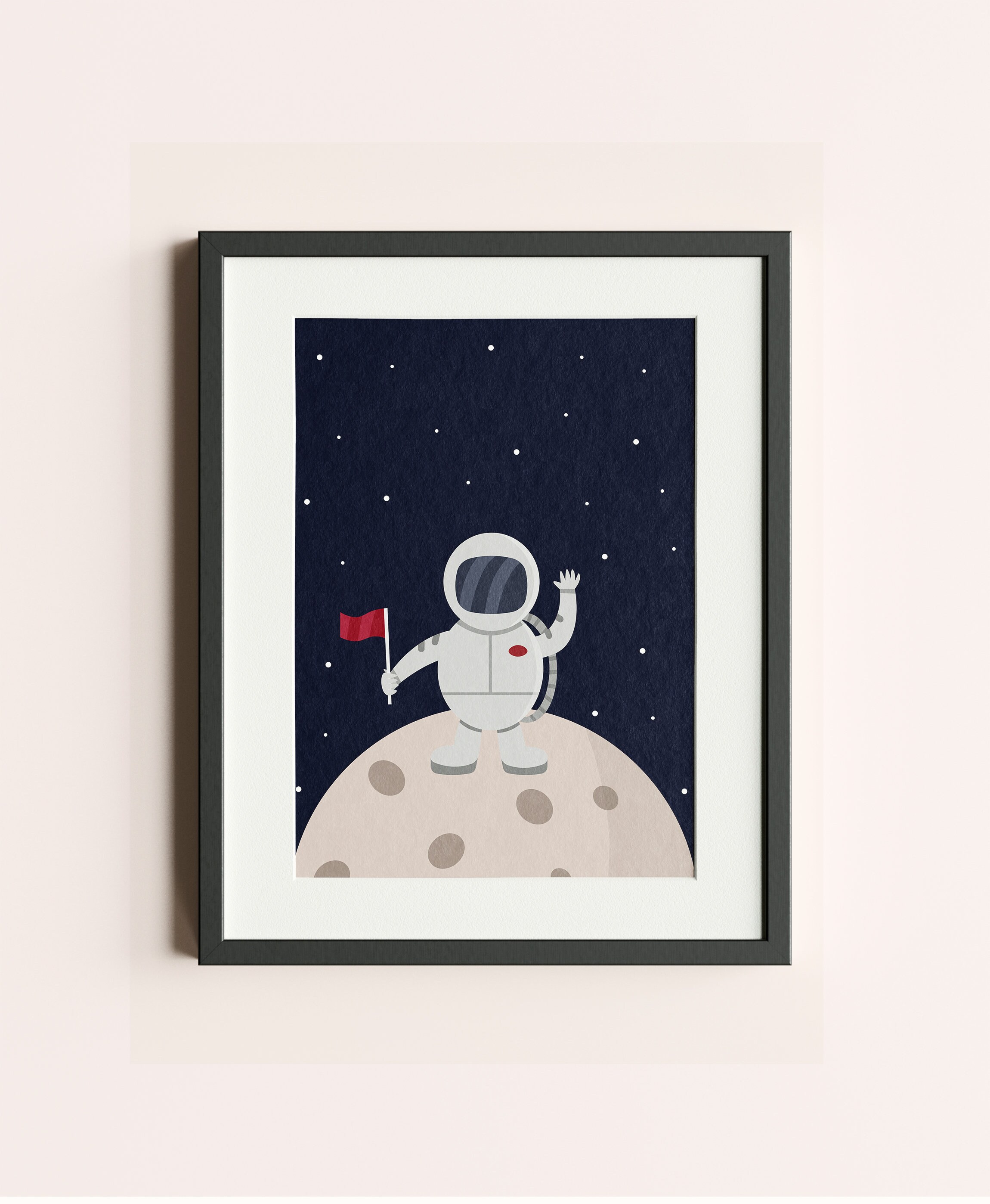 Astronaut Print Nursery wall art Nursery Wall Decor Etsy
