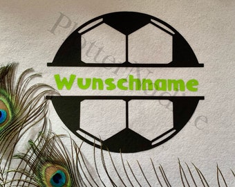 Bügelbild l Wunschname l personalisiert l Fußball