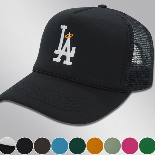 LA Trucker Hat Los Angeles Baseball Hat Cap Hearts Etsy