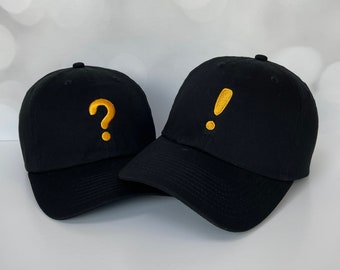 Question Mark, Exclamation Point Baseball Cap • Dad Hat • Embroidered Unstructured Hat