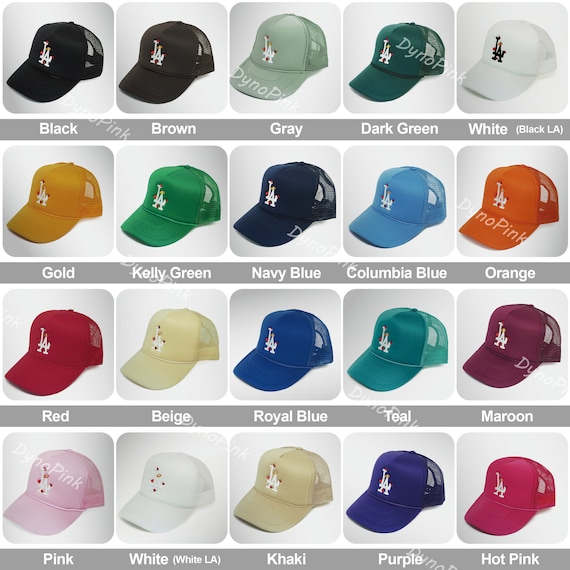 LA Los Angeles Trucker Cap, Baseball Hat With Hearts and  display picture 2