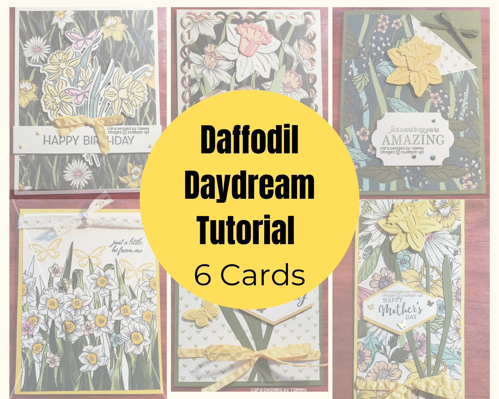 Card Tutorial for Stampin' Up's Daffodil Daydream Etsy