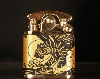 Dragon Design Refillable Lighter - Personalized Handcrafted Zippo Lighter With Name Engraving