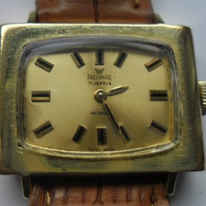 Precimax mechanical watch from the 1960s, gold plated, swiss made 17 j.