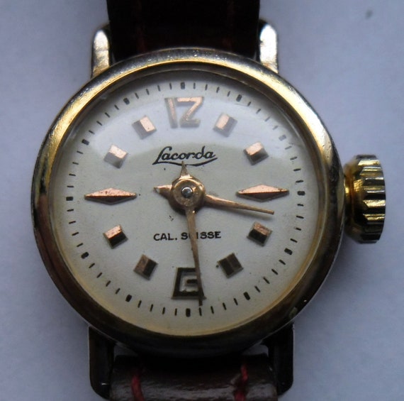 Montre Femme Vintage Polaris Années 50/60 - Mécanique Manuelle Plaquée Or - Fonctionne