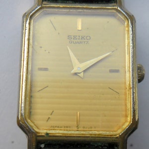 Seiko quartz, 2 jewels, gold plated, ladies, 80s
