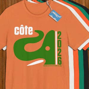 Nationaal voetbalshirt Ivoorkust 2026! Officieel Retro Ivoorkust voetbalteamshirt! Ga olifanten! Federatie Ivorienne!